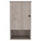 Homeroots 16" Light Gray Wood Floating Single Door Bathroom Vanity And Medicine Cabinet 479985 - alternate 3
