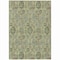 Homeroots 3' X 5' Artichoke Green And Gray Damask Washable Indoor Outdoor Area Rug 588130 - alternate 7