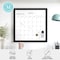 Martha Stewart Everette 18in. x 18in. Magnetic Calendar Dry Erase Board w/Blk Frame, w/Dry Erase Mrkr and 2 Mgnts BR-PM-MWP-4545-BK-MS - alternate 8