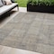 Homeroots 5' X 8' Beige Taupe And Brown Patchwork Washable Indoor Outdoor Area Rug 581570 - alternate 1