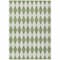 Homeroots 8' X 10' Green And Ivory Geometric Washable Indoor Outdoor Area Rug 577052 - alternate 7