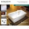 Kingston Brass 66-Inch Acrylic Rectangular Double Ended Freestanding Tub with Overflow/Drain Assembly VTSQ663422M2 - alternate 4