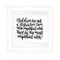 Homeroots The Most Important Work 2 White Framed Print Wall Art 407632 - alternate 1