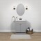 Zenith Zenna Home Cool Gray 24'' Wx35'' Hx18''D Shaker Vanity with Wht Cultured Marble Top SBC24GY - alternate 4