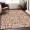 Homeroots 3' X 5' Terra Cotta Tan And Ivory Abstract Washable Indoor Outdoor Area Rug 602533 - alternate 7