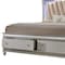 Homeroots 67" X 91" X 69" Pu Champagne Wood Upholstered (Hb) Led Queen Bed 347168 - alternate 5