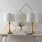 Jonathan Y Bennett 22.75" Modern Glam Iron Hourglass LED Table Lamp with USB Charging Port, Brass Gold, 2PK JYL6621A-SET2 - alternate 6