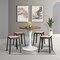 Leisuremod Tresse Stackable Plastic Square Dining Stool with Wicker Seat, Black TS12BL - alternate 5