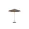 Bambrella 13' Round Bamboo Market Umbrella w/2.25" Pole Diameter-Grey Canopy 4.0m R-L-G - alternate 1