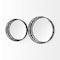 Homeroots Set of Two Black Round Metal And Mirrored Glass Vanity Trays 376025 - alternate 8