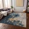 Homeroots 9' X 12' Blue Gray And Gold Abstract Washable Indoor Outdoor Area Rug 603051 - alternate 7