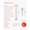 Vevor Underhoist Support Stand 3/4Ton Capacity Under Hoist Jack Stand Round Base US075 - alternate 5