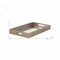 Homeroots 16in Gray Rectangular Wood Handmade Tray With Handles 483292 - alternate 5