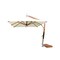 Bambrella 8.5'x11.5' Rectangular Bamboo Cantilever Umbrella w/354lb Base System-Ice White Canopy 2.5x3.5m REC-SW-L-IW-BS - alternate 1