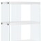 Homeroots 59" White Glass Four Tier Etagere Bookcase 333149 - alternate 4