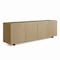 Homeroots 94in Gold Wood Carved Geometric Sideboard With Four Doors 719399 - alternate 1