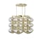 Corbett Lighting Toulouse 6 Light Integrated LED Chandelier in Vintage Brass 504-42-VB - alternate 1