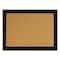 Quartet Cork Bulletin Board with Black Frame, 17in x 11in, Tan Surface, Black Fiberboard MDF Frame 79279 - alternate 1