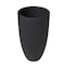 Leisuremod Crete Modern Tapered Round Fiberstone & MgO Clay Planter with Cover, Weather-Resistant CP16BL - alternate 8