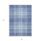 Homeroots 5' X 8' Denim Blue And Ivory Plaid Washable Indoor Outdoor Area Rug 596328 - alternate 6