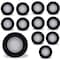 Bulbrite 14WLED 7 ROUND DISC LIGHT 3000K BLACK ALUMINUM, PIGTAIL, 12PK 862902 - alternate 1