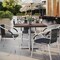 Flash Furniture TopGuard 36" Square Dark Brown Outdoor Tabletop with Seamless Surface Technology ST-SQ918B-1-M-3A-W-BR-GG - alternate 8