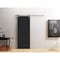 Vdomdoors Modern Barn Door 42" x 80" inches / Mela 7001 Painted Black / 6.6FT Silver Rail Track Heavy Hardwar MELA7001BD-S-TCF-42 - alternate 1