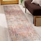 World Rug Gallery Transitional Distressed Machine Washable Non Slip Runner Rug 2 ft 6 in x 7 ft Multi 6030MULTI2X7 - alternate 1