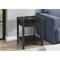 Monarch Specialties Accent Table, 24-in. h, 2 Tier, End, Side, Nightstand, Lamp, Storage Drawer, Black Oak, Black Metal I 3202 - alternate 3