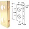 Prime-Line Defender Security 9'' Brass High Security Door Reinforcer U 9560 - alternate 1