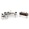 Homeroots 71" Brown Rectangular Manufactured Wood And Solid Wood Dining Table 486021 - alternate 6