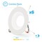 Infibrite 6 In. 3CCT Selectable 12W 1100LM Recessed Retrofit LED Light, Dimmable, Wet Rated, 6PK IB-006-7-12W-WH-6PK - alternate 1