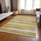 Homeroots 5' X 8' Gold Wheat And Ivory Striped Washable Indoor Outdoor Area Rug 613279 - alternate 7
