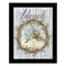Homeroots Blessed Wreath Black Framed Print Wall Art 529982 - alternate 1