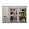 Koolmore 47in Commercial Back Bar Cooler in Silver With Side Condenser and LED Lighting, 11 Cu. Ft Capacity KM-BC-2GD-SCSS - alternate 1