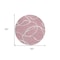 Homeroots 8' Pink And Ivory Round Abstract Washable Indoor Outdoor Area Rug 597501 - alternate 6