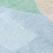 Homeroots 8' Pale Aqua And Beige Round Abstract Washable Indoor Outdoor Area Rug 630455 - alternate 6