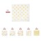 Smarty Had A Party White with Gold Dots Paper BeverageCocktail Napkins 600 Napkins, 600PK 3293-CASE - alternate 5