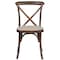 Flash Furniture HERCULES Series Early American Cross Back Chair with Cushion, PK2 2-XU-X-EA-NTC-GG - alternate 16