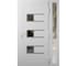 Vdomdoors Front Exterior Prehung Metal-Plastic Door, Manux 8933 White Silk, Side Sidelite Transom, Office Com MANUX8933EXD-WS-W36+14xH80-LH - alternate 1