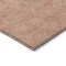 Homeroots 5' X 8' Copper And Ivory Geometric Washable Indoor Outdoor Area Rug 602354 - alternate 5