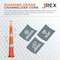 Jrex Safety 42 in Orange Channelizer Cone with (4) 4 in Diamond Grade Sheeting, 6PK CHO42-JR-4-DG-6PK - alternate 4