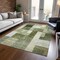 Homeroots 8' X 10' Sage And Fern Green Geometric Washable Indoor Outdoor Area Rug 605870 - alternate 6
