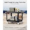Vevor Foldable Utility Service Cart 3 Shelf 165LBS with Swivel Lockable Wheels JY-UC02C-7849 - alternate 6
