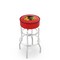Holland Bar Stool Co 30" Chicago Blackhawks Cushion Seat, 2-Ring Chrome Swivel Bar Stool L7C130ChiHwk-R - alternate 1