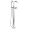 Delta Stryke Floor Mount Tub Filler Trim, 11.84 in, Lumicoat Chrome T47766-PR-FL - alternate 1