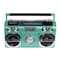 Studebaker 80's Retro Street Bluetooth Boombox with FM Radio, CD Player, 10W RMS Power.  Teal SB2145TE - alternate 2