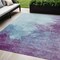 Homeroots 5' X 8' Sky Blue And Purple Abstract Washable Indoor Outdoor Area Rug 604840 - alternate 1