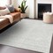 Homeroots 8' X 10' Silver And Gray Geometric Washable Indoor Outdoor Area Rug 594506 - alternate 5