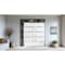 Vdomdoors Metal Double Doors Deux 1105 Gray Graphite Mirrored Glass 1 Sidelight and Top Transom Entry Modern DEUX1105DEXD-GRE-W72+14xH80+14-LH-O - alternate 3